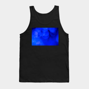 Circles Of Light And Color Blue Tank Top